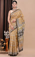Floral Jaal Bagru Print Chanderi Silk Saree (CHSAR27)